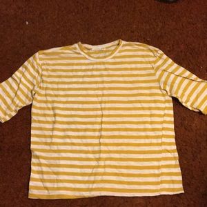 Gold striped tee